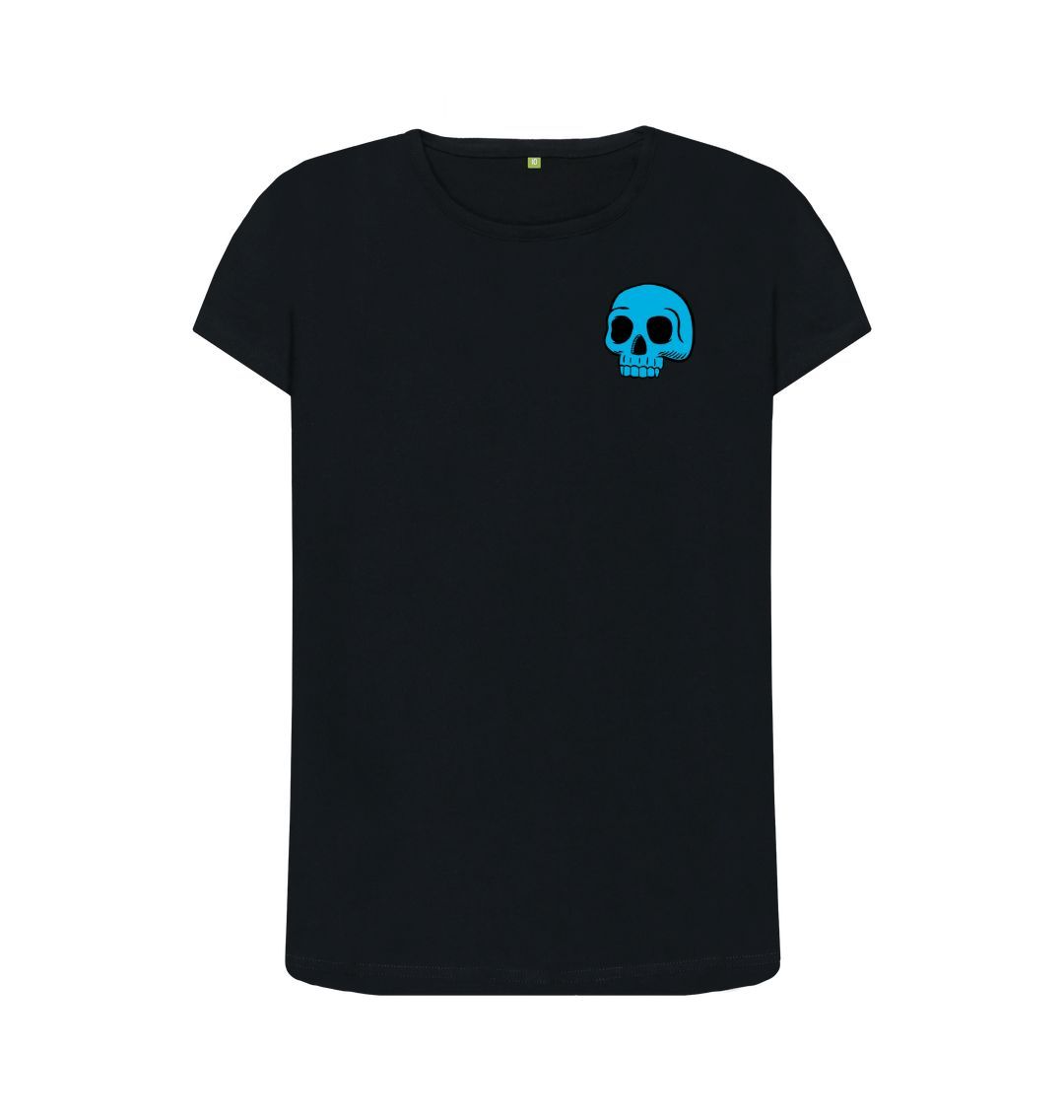 Black Women's Blue Skull t-shirt