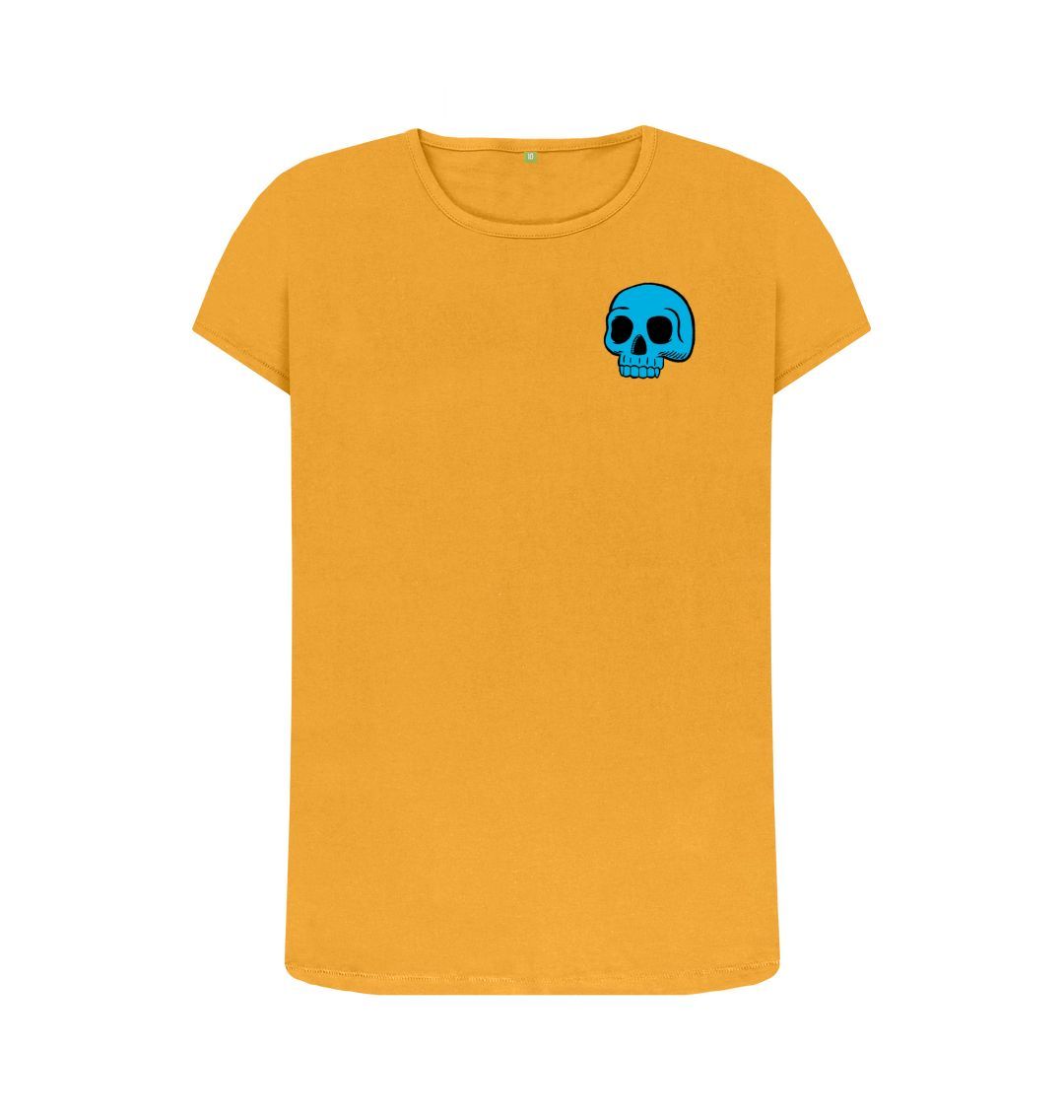 Mustard Women's Blue Skull t-shirt