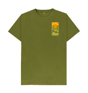 Moss Green Men's Visit Birch Grove T-shirt
